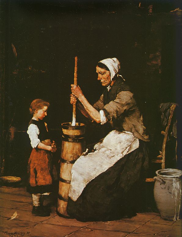 Mihaly Munkacsy Woman Churning